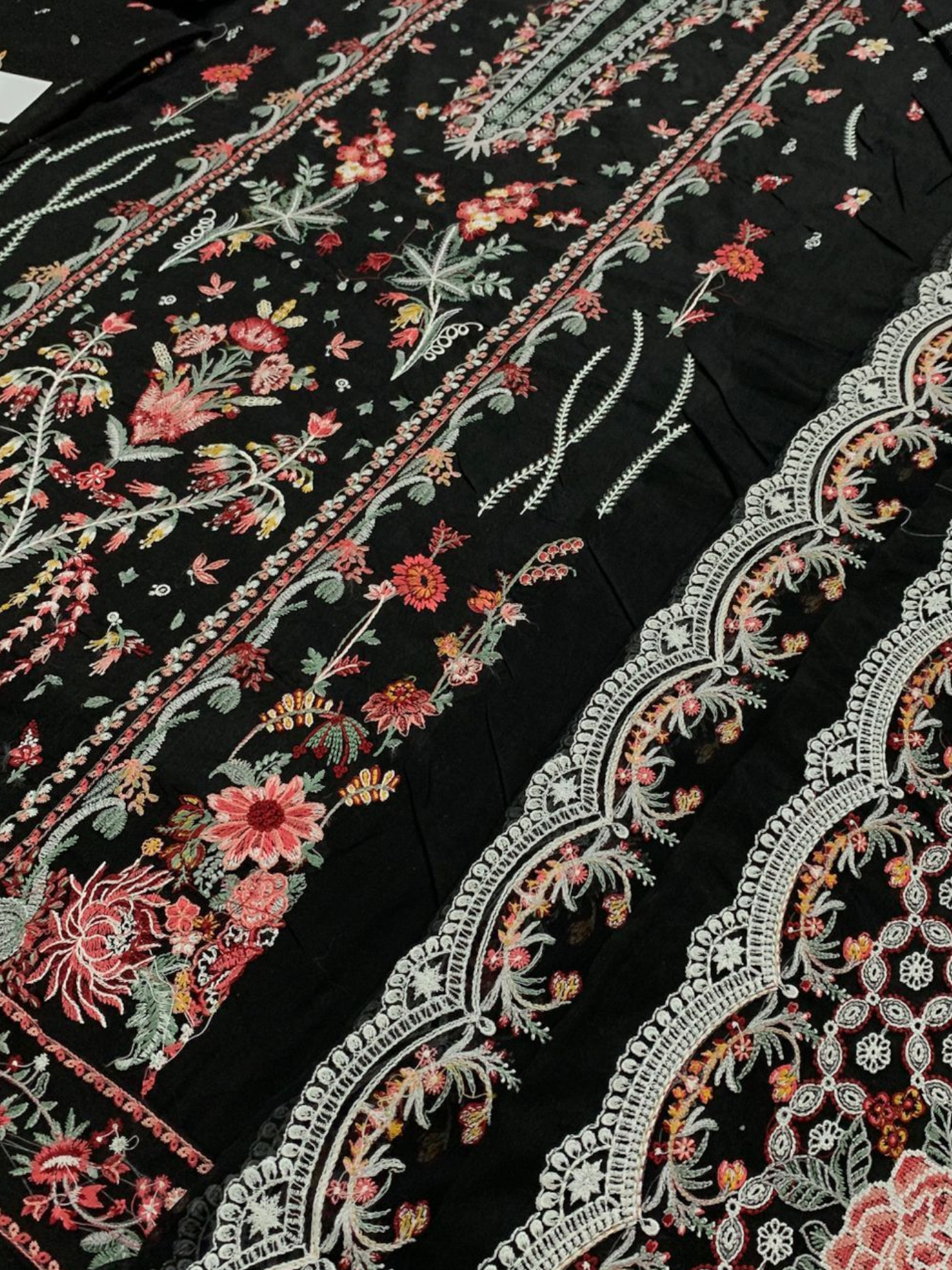 3 PC Suit Embroidered Premium Lawn - Image 4