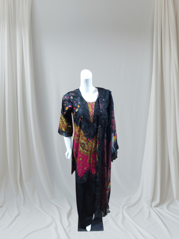 3 Pc Embroidered Suit