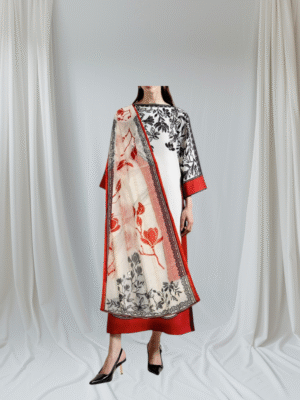 3 Pc Stitched Swiss Lawn Suit
