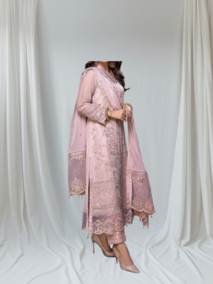 Chiffon Embroidered Unstitch Party Wear