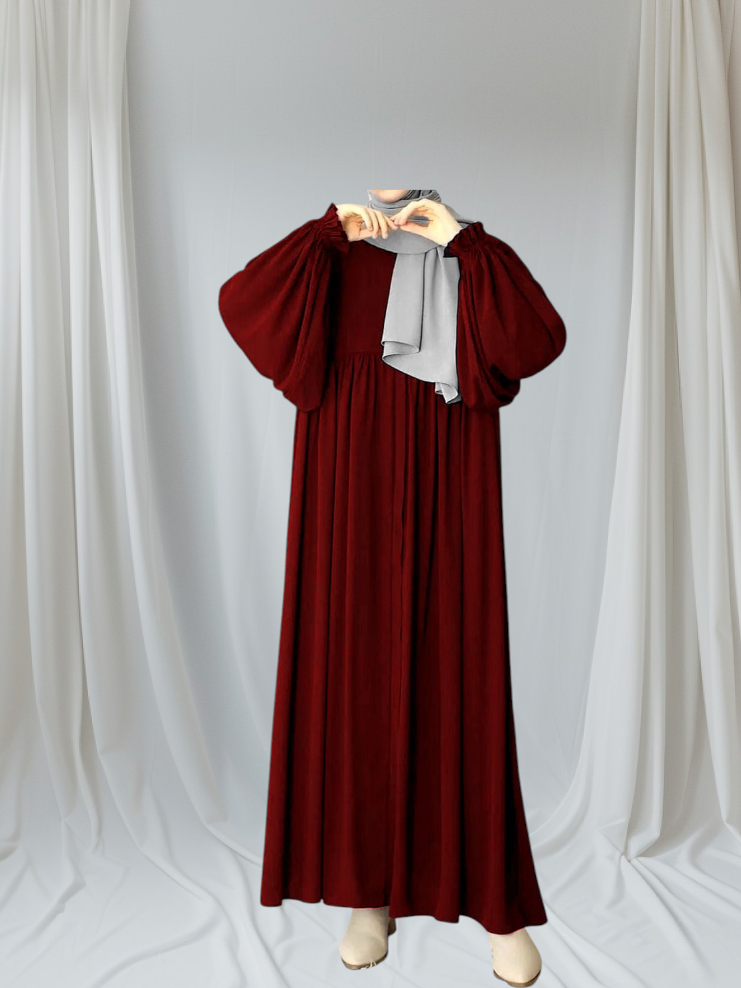 New Georgette Abaya With Stoller - Image 3