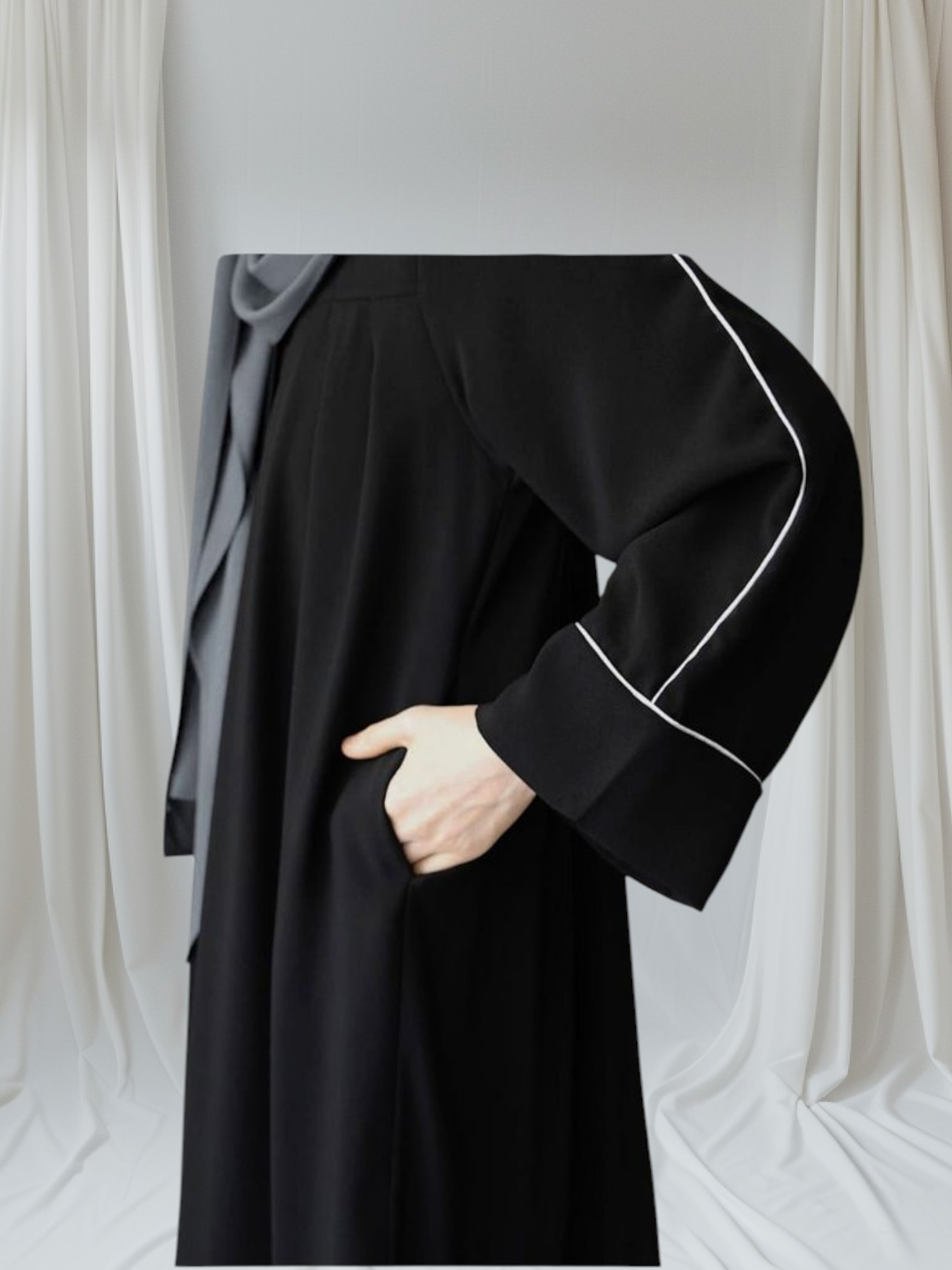 New Georgette Abaya With Stoller - Image 2