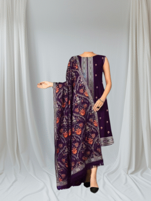 3 Pc Winter Embroidered Suit Dhanak