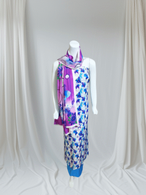 3 PC Printed Suit Doriya Linen Unstitch
