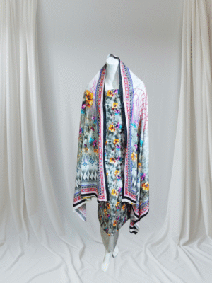 3 PC Printed Suit Linen Unstitch